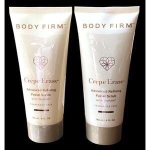 LOT OF 2 Crepe Ease Body Firm Advanced Refining Facial Scrub w/Trufirm - 6 oz ea